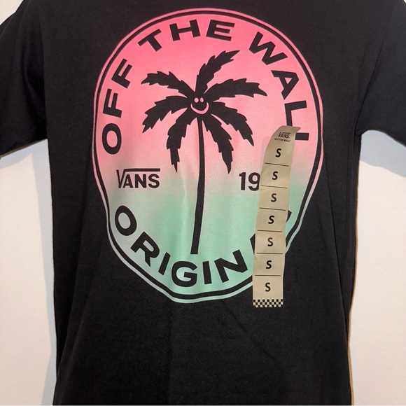 Vans men’s tropic cotton Candy palm tree crewneck T-shirt size small 🆕 - Picture 13 of 13